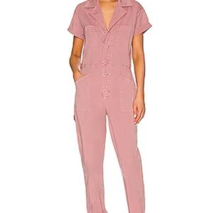 NWT Pink Pistola Grover Short Sleeve Jumpsuit sz Small